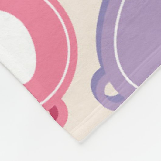 Couverture Polaire Motif des balises de chien en lecture (Coin)