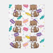 Couverture Polaire Motif des bonbons (Devant)