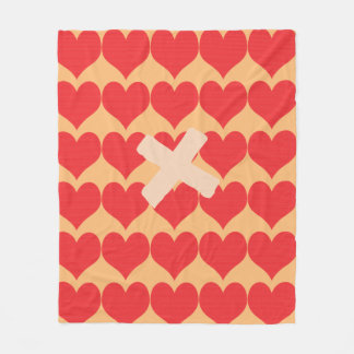 Couverture Polaire Motif des Bright Red Hearts