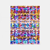 Couverture Polaire Motif des cercles Bokeh colorés (Devant)
