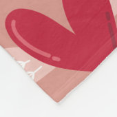 Couverture Polaire Motif des coeurs ailés (Coin)