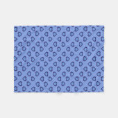 Couverture Polaire Motif des Coeurs Bleus (Devant (Horizontal))