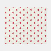 Couverture Polaire Motif des Coeurs rouges mignons (Devant (Horizontal))