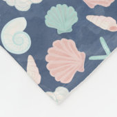 Couverture Polaire motif des coquillages (Coin)