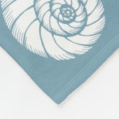 Couverture Polaire Motif des coquillages de nom et d'emplacement pers (Coin)