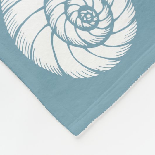 Couverture Polaire Motif des coquillages de nom et d'emplacement pers (Coin)