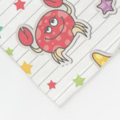 Couverture Polaire motif des créatures de mer (Coin)