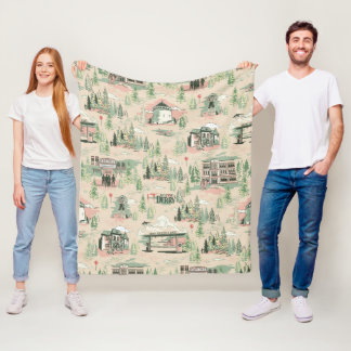 Couverture Polaire Motif des emplacements de derry