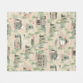 Couverture Polaire Motif des emplacements de derry (Devant (Horizontal))