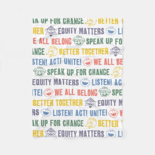 Couverture Polaire Motif des expressions inspirantes (Devant)