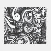 Couverture Polaire Motif Des Flèches Noires Et Blanches (Devant (Horizontal))