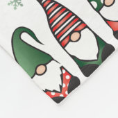 Couverture Polaire Motif des Gnomes de Noël (Coin)