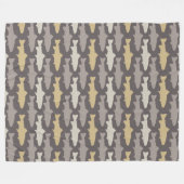 Couverture Polaire Motif des leurres de pêche à la volée (Devant (Horizontal))