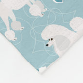 Couverture Polaire Motif des nouilles et des vaches blanches (Coin)