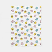 Couverture Polaire Motif des oeufs de Pâques Snoopy (Devant)