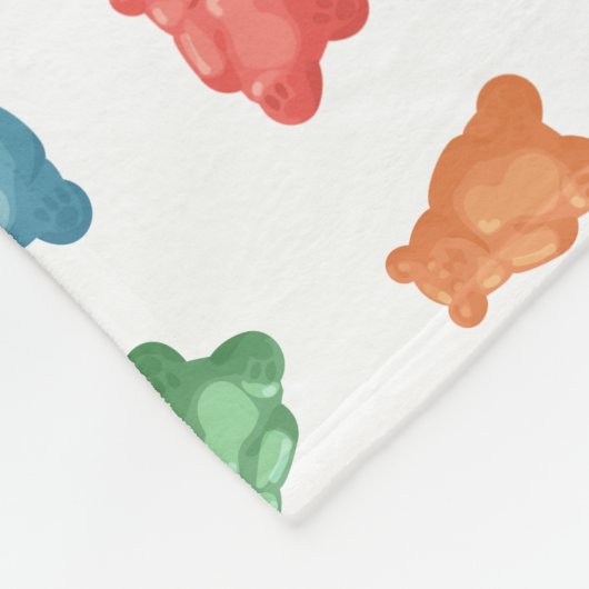 Couverture Polaire Motif des ours de gomme (Coin)