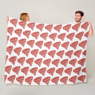 Couverture Polaire Motif des tornades rouges