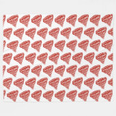 Couverture Polaire Motif des tornades rouges (Devant (Horizontal))