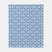 Couverture Polaire Motif des vagues côtières - Le Lotus Blanc (Devant)