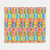 Couverture Polaire Motif des yeux de caractère de rue Sésame (Devant (Horizontal))