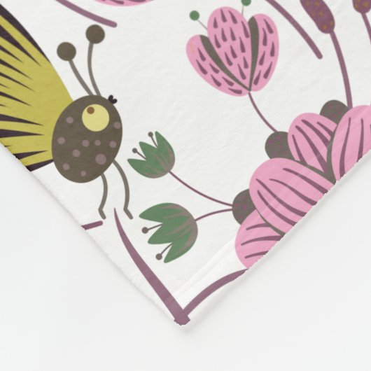 Couverture Polaire Motif d'été (Coin)