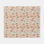 Couverture Polaire Motif d'été avec la crème glacée (Devant (Horizontal))