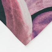 Couverture Polaire Motif d'été de l'aquarelle Tropical Grunge (Coin)