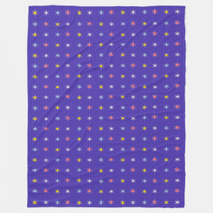 Couverture Polaire Motif d'étoile coloré