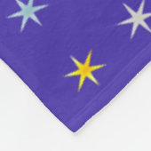 Couverture Polaire Motif d'étoile coloré (Coin)