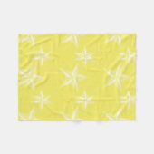 Couverture Polaire Motif d'étoile de mer jaune (Devant (Horizontal))