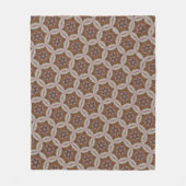 Couverture Polaire Motif d'étoile géométrique complexe dans des tons  (Devant)
