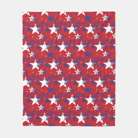 Couverture Polaire Motif d'étoiles (Devant)