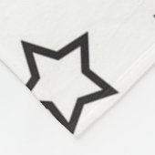 Couverture Polaire Motif d'étoiles (Coin)
