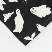 Couverture Polaire Motif d'Halloween, chauves-souris et araignées (Coin)