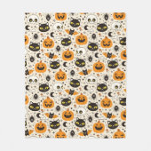 Couverture Polaire Motif d'Halloween rétro (Devant)