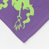 Couverture Polaire Motif d'Halloween violet (Coin)