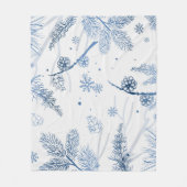 Couverture Polaire Motif d'hiver 2 (Devant)