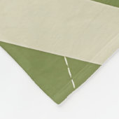 Couverture Polaire Motif diamant Argyle vert olive (Coin)