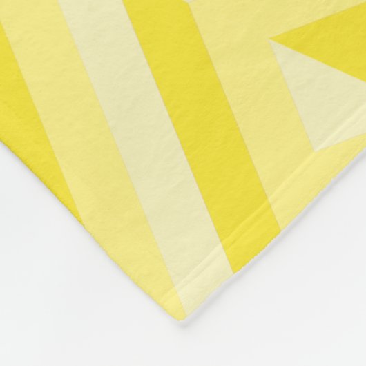 Couverture Polaire Motif diamant jaune à trois tons (Coin)