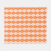 Couverture Polaire Motif diamant orange (Devant (Horizontal))