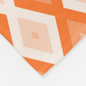 Couverture Polaire Motif diamant orange (Coin)