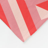 Couverture Polaire Motif diamant rouge à trois tons (Coin)