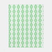 Couverture Polaire Motif diamant vert pomme (Devant)