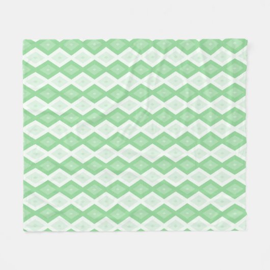 Couverture Polaire Motif diamant vert pomme (Devant (Horizontal))