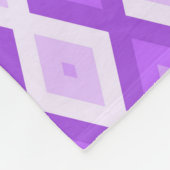 Couverture Polaire Motif diamant violet clair (Coin)
