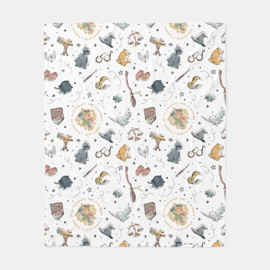 Couverture Polaire Motif d'icônes HARRY POTTER™ (Devant)