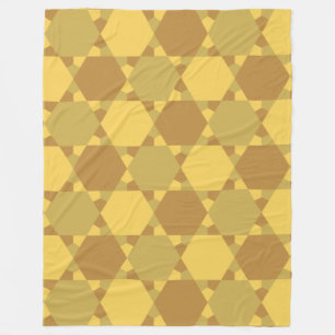 Couverture Polaire Motif d'illusion optique étoile Brown de sable