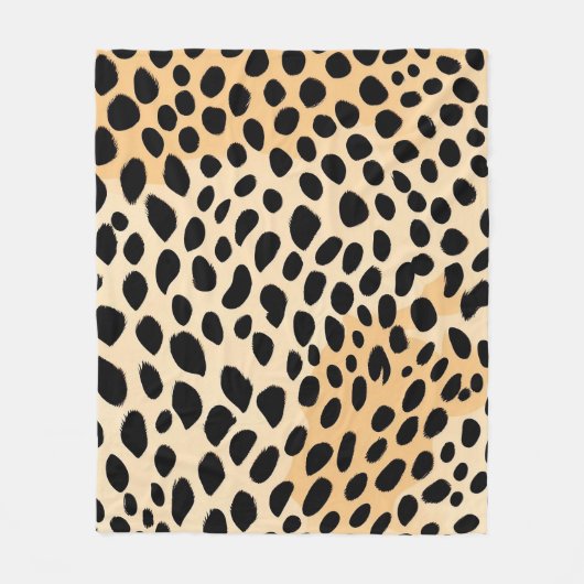 Couverture Polaire Motif d'impression Cheetah (Devant)