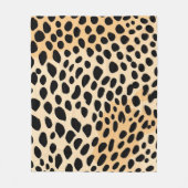 Couverture Polaire Motif d'impression Cheetah (Devant)