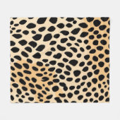 Couverture Polaire Motif d'impression Cheetah (Devant (Horizontal))